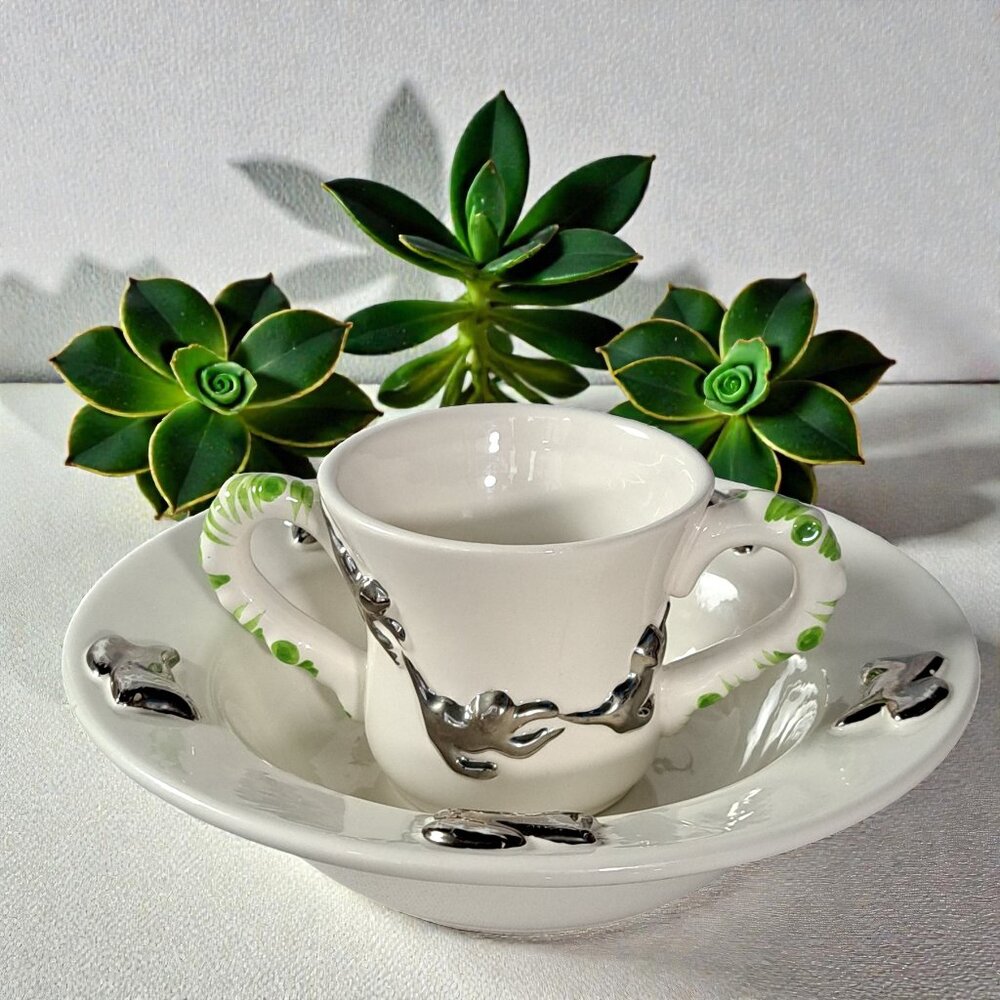 Mignon Faget Vintage Animal Crackers Collection Cup & Bowl Sterling Silver